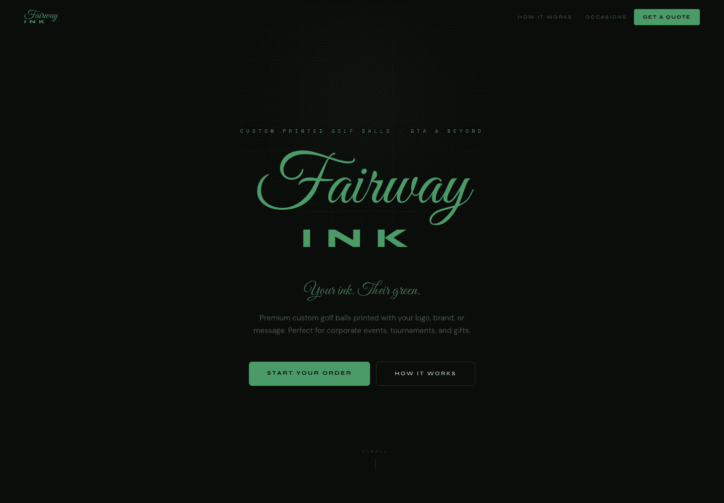 Fairway Ink — Your ink. Their green.